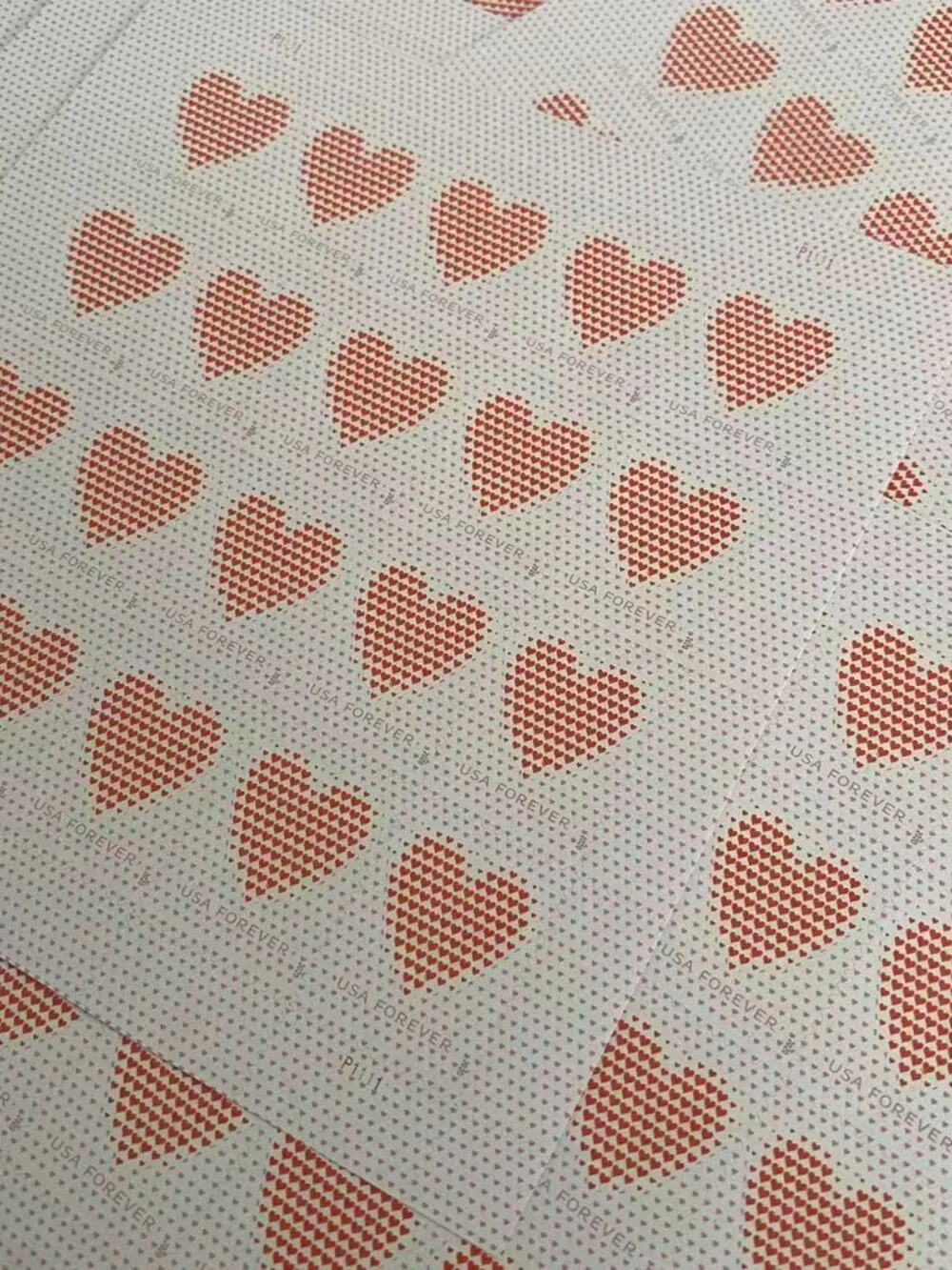 200 Made of HeartsForever Postage StampsUSPS Valentines Wedding Invitations